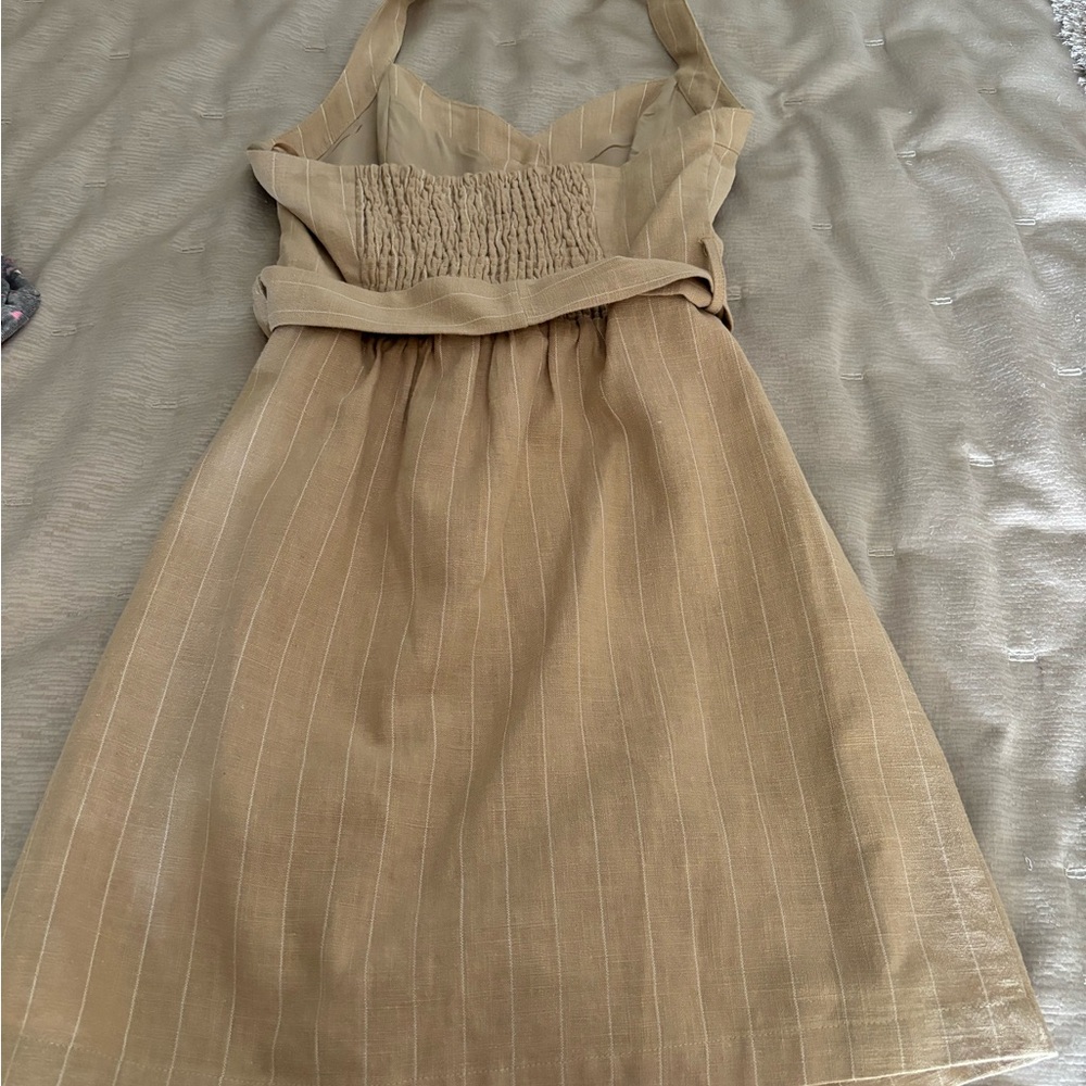 Tanned button down dress semi new never worn